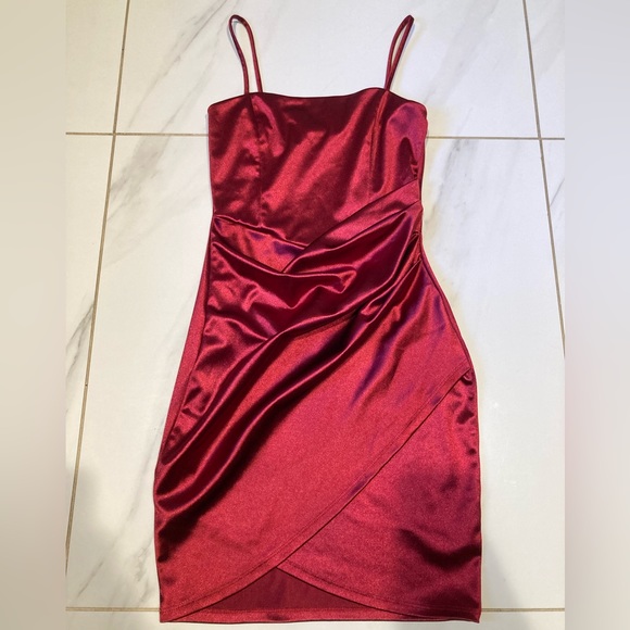 Red Mini Dress - Picture 3 of 6